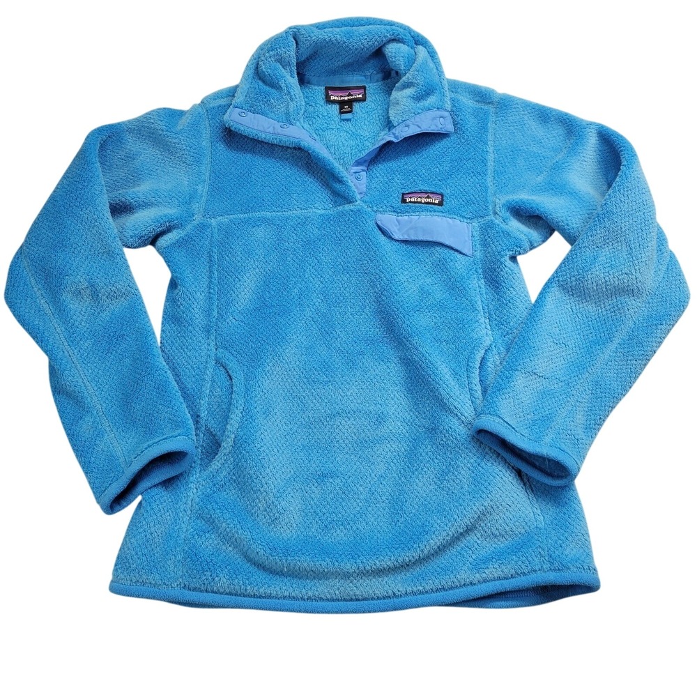 Patagonia Womens Re-Tool Snap-T Fleece Pullover Blue Size XS Polartec Gorpcore